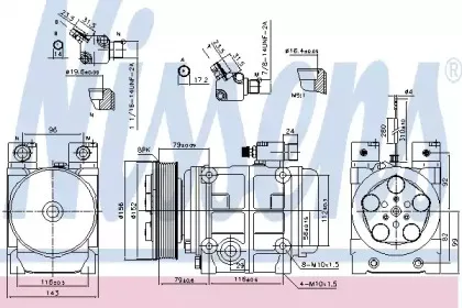 899925 NISSENS Компрессор, кондиционер 899925 NISSENS Компрессор, кондиционер