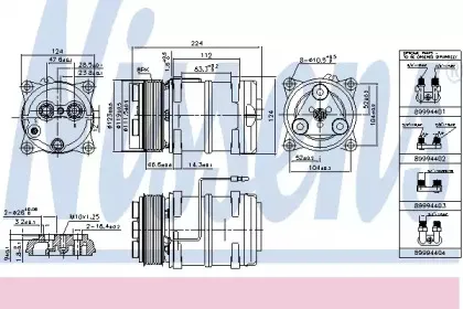 899945 NISSENS Компрессор, кондиционер 899945 NISSENS Компрессор, кондиционер