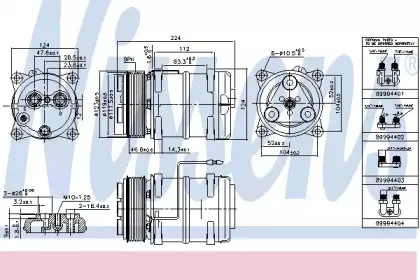 899947 NISSENS Компрессор, кондиционер 899947 NISSENS Компрессор, кондиционер