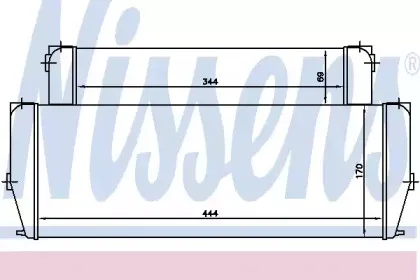 90587 NISSENS масляный радиатор, двигательное масло 90587 NISSENS масляный радиатор, двигательное масло