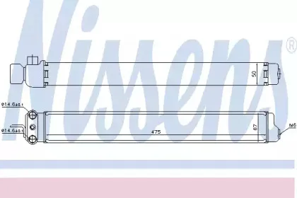 90595 NISSENS масляный радиатор, двигательное масло 90595 NISSENS масляный радиатор, двигательное масло