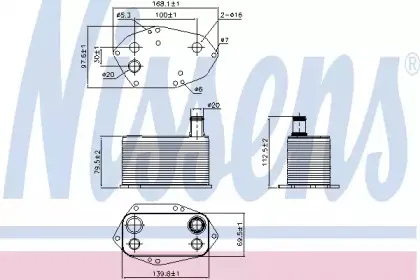 90786 NISSENS масляный радиатор, двигательное масло 90786 NISSENS масляный радиатор, двигательное масло