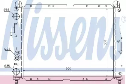 60024 NISSENS Радиатор, охлаждение двигателя 60024 NISSENS Радиатор, охлаждение двигателя