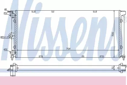 651911 NISSENS Радиатор, охлаждение двигателя 651911 NISSENS Радиатор, охлаждение двигателя