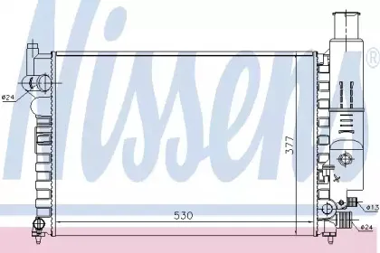 61230 NISSENS Радиатор, охлаждение двигателя 61230 NISSENS Радиатор, охлаждение двигателя