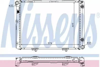 62721A NISSENS Радиатор, охлаждение двигателя 62721A NISSENS Радиатор, охлаждение двигателя