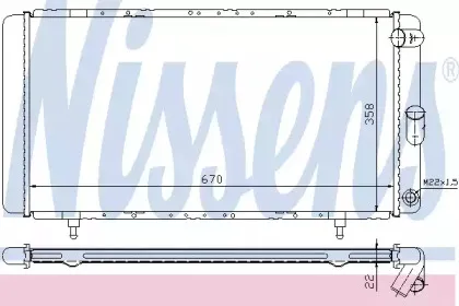 63911A NISSENS Радиатор, охлаждение двигателя 63911A NISSENS Радиатор, охлаждение двигателя