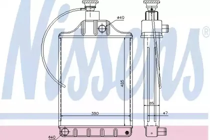 62254 NISSENS Радиатор, охлаждение двигателя 62254 NISSENS Радиатор, охлаждение двигателя