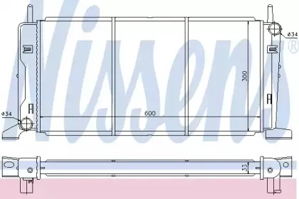 62173 NISSENS Радиатор, охлаждение двигателя 62173 NISSENS Радиатор, охлаждение двигателя