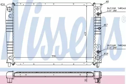 65538A NISSENS Радиатор, охлаждение двигателя 65538A NISSENS Радиатор, охлаждение двигателя