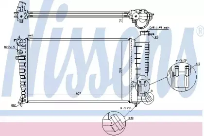 61380A NISSENS Радиатор, охлаждение двигателя 61380A NISSENS Радиатор, охлаждение двигателя