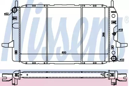 62224 NISSENS Радиатор, охлаждение двигателя 62224 NISSENS Радиатор, охлаждение двигателя