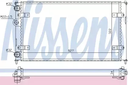 639951 NISSENS Радиатор, охлаждение двигателя 639951 NISSENS Радиатор, охлаждение двигателя