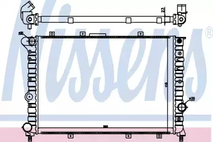 60044 NISSENS Радиатор, охлаждение двигателя 60044 NISSENS Радиатор, охлаждение двигателя