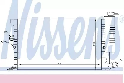 61399A NISSENS Радиатор, охлаждение двигателя 61399A NISSENS Радиатор, охлаждение двигателя