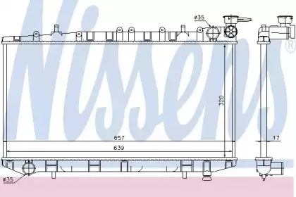 62961 NISSENS Радиатор, охлаждение двигателя 62961 NISSENS Радиатор, охлаждение двигателя