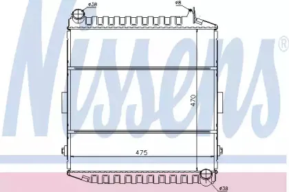 61450 NISSENS Радиатор, охлаждение двигателя 61450 NISSENS Радиатор, охлаждение двигателя