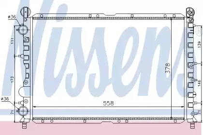 60057 NISSENS Радиатор, охлаждение двигателя 60057 NISSENS Радиатор, охлаждение двигателя
