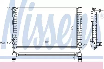 60497A NISSENS Радиатор, охлаждение двигателя 60497A NISSENS Радиатор, охлаждение двигателя