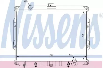 67047 NISSENS Радиатор, охлаждение двигателя 67047 NISSENS Радиатор, охлаждение двигателя