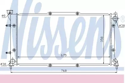 67703 NISSENS Радиатор, охлаждение двигателя 67703 NISSENS Радиатор, охлаждение двигателя