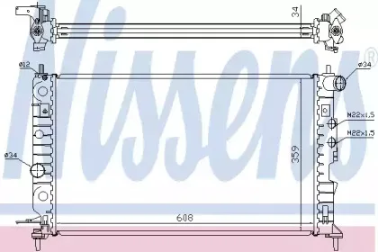 630121 NISSENS Радиатор, охлаждение двигателя 630121 NISSENS Радиатор, охлаждение двигателя