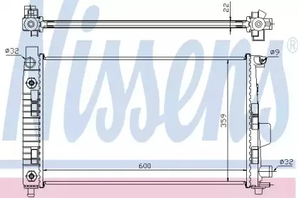 62781A NISSENS Радиатор, охлаждение двигателя 62781A NISSENS Радиатор, охлаждение двигателя