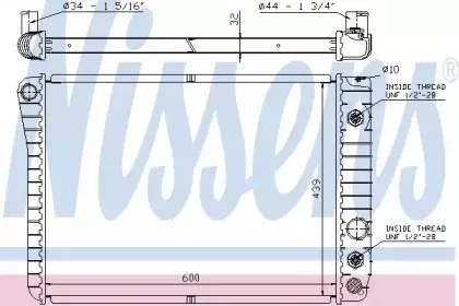 60924 NISSENS Радиатор, охлаждение двигателя 60924 NISSENS Радиатор, охлаждение двигателя