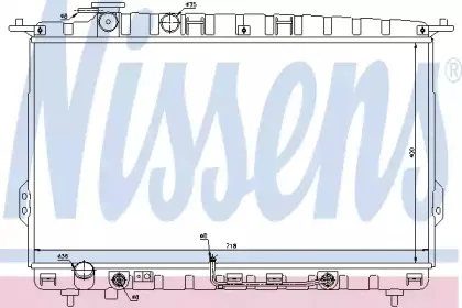 67027 NISSENS Радиатор, охлаждение двигателя 67027 NISSENS Радиатор, охлаждение двигателя