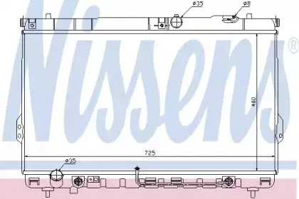 67036 NISSENS Радиатор, охлаждение двигателя 67036 NISSENS Радиатор, охлаждение двигателя