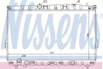 67032 NISSENS Радиатор, охлаждение двигателя 67032 NISSENS Радиатор, охлаждение двигателя