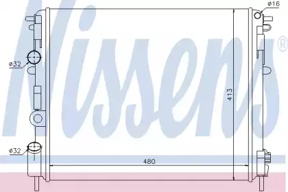 63808 NISSENS Радиатор, охлаждение двигателя 63808 NISSENS Радиатор, охлаждение двигателя