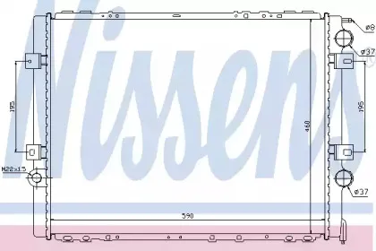63859 NISSENS Радиатор, охлаждение двигателя 63859 NISSENS Радиатор, охлаждение двигателя