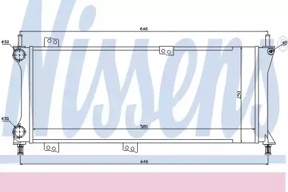 617731 NISSENS Радиатор, охлаждение двигателя 617731 NISSENS Радиатор, охлаждение двигателя
