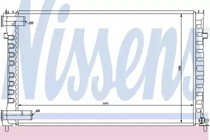 61322 NISSENS Радиатор, охлаждение двигателя 61322 NISSENS Радиатор, охлаждение двигателя