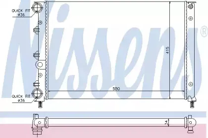 60052 NISSENS Радиатор, охлаждение двигателя 60052 NISSENS Радиатор, охлаждение двигателя