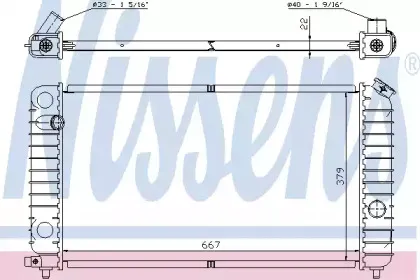 69195A NISSENS Радиатор, охлаждение двигателя 69195A NISSENS Радиатор, охлаждение двигателя