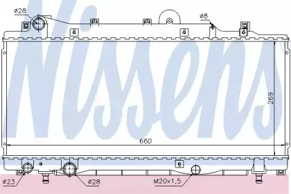 68805 NISSENS Радиатор, охлаждение двигателя 68805 NISSENS Радиатор, охлаждение двигателя