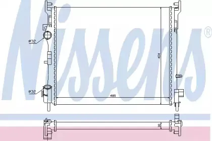 67229 NISSENS Радиатор, охлаждение двигателя 67229 NISSENS Радиатор, охлаждение двигателя