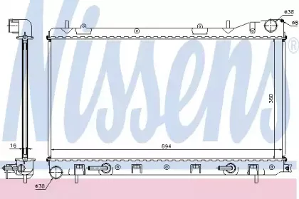 67712 NISSENS Радиатор, охлаждение двигателя 67712 NISSENS Радиатор, охлаждение двигателя