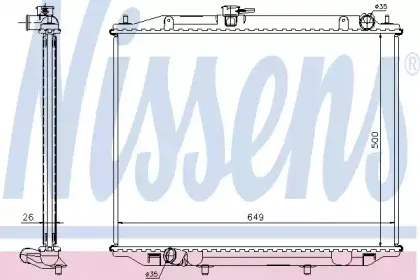 68706A NISSENS Радиатор, охлаждение двигателя 68706A NISSENS Радиатор, охлаждение двигателя