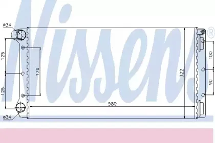 61692 NISSENS Радиатор, охлаждение двигателя 61692 NISSENS Радиатор, охлаждение двигателя