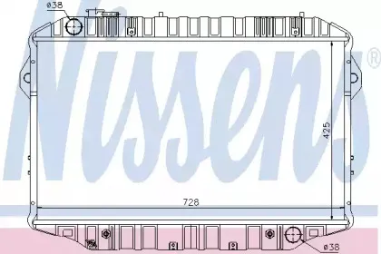 64861 NISSENS Радиатор, охлаждение двигателя 64861 NISSENS Радиатор, охлаждение двигателя