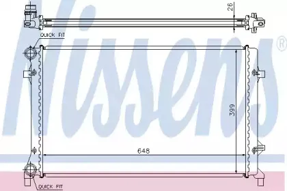 65277 NISSENS Радиатор, охлаждение двигателя 65277 NISSENS Радиатор, охлаждение двигателя