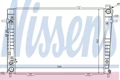 67486 NISSENS Радиатор, охлаждение двигателя 67486 NISSENS Радиатор, охлаждение двигателя