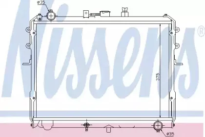 67358 NISSENS Радиатор, охлаждение двигателя 67358 NISSENS Радиатор, охлаждение двигателя