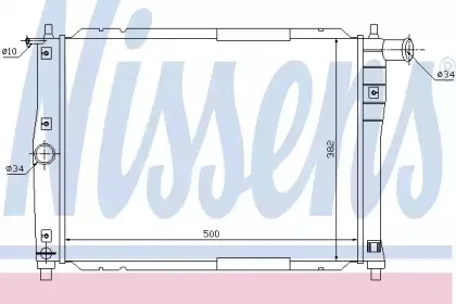 61644 NISSENS Радиатор, охлаждение двигателя 61644 NISSENS Радиатор, охлаждение двигателя