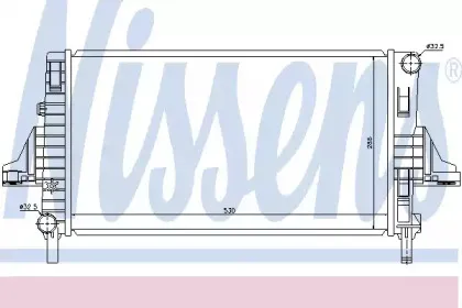 66698 NISSENS Радиатор, охлаждение двигателя 66698 NISSENS Радиатор, охлаждение двигателя