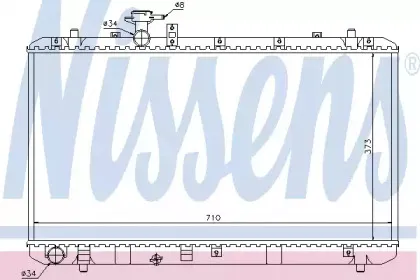 64197 NISSENS Радиатор, охлаждение двигателя 64197 NISSENS Радиатор, охлаждение двигателя