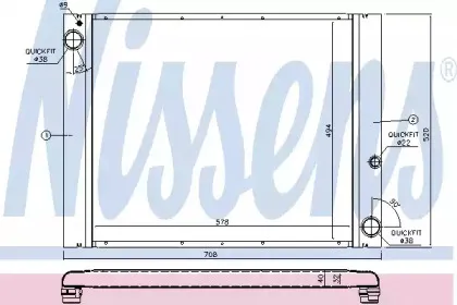 64325 NISSENS Радиатор, охлаждение двигателя 64325 NISSENS Радиатор, охлаждение двигателя